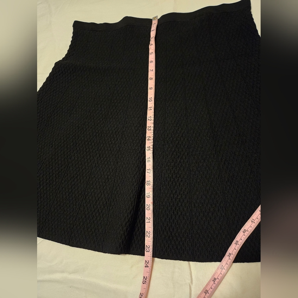 CAbi Black Textured A-Line Skirt - Picture 4 of 6
